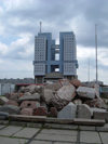 Kaliningrad / Knigsberg, Russia: 'House of the Soviets', built on the former site of Knigsberg Castle - remains unfinished since 1991 / 'Haus der Sowjets', auf dem ehemaligen Gelnde der Knigsberger Schloss erbaut - bleibt unvollendet seit 1991 - photo by P.Alanko