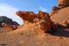 Kazakhstan, Charyn Canyon: Valley of the Castles - rocks shapped by weathering processes - photo by M.Torres