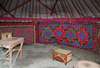 Kazakhstan - Karaturuk area, Almaty province: yurt interior - photo by M.Torres