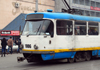 Kazakhstan, Almaty: tram on the corner of Zhibek Zholy and Kunaev strees - photo by M.Torres