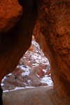 Kazakhstan, Charyn Canyon: Valley of the Castles - tunnel - photo by M.Torres