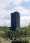 North Korea / DPRK - Pyongyang: Sosan Hotel - Chongchun street, Mangyongdae district (photo by M.Torres)