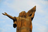 Bishkek, Kyrgyzstan: Monument to the Martyrs of Revolution - Urkuya Salieva waves the red flag, statue by Turgunbai Sadykov - Revolution square - photo by M.Torres