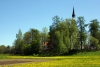 Latvia - Matisi / Matishi: hiding the Lutheran Cathedral (Valmieras Rajons - Vidzeme) (photo by A.Dnieprowsky)