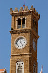 Lebanon / Liban - Beirut: clock tower in front of the main entrance of the Grand Srail - built by the Ottomans - Tour de l'Horloge - photo by J.Wreford