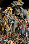 Siauliai, Lithuania: Hill of Crosses - Christ amid the crosses - photo by J.Pemberton