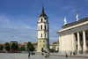 Lithuania - Vilnius: Cathedral - Basilica - Cathedral of the Three Saints and its Belfry - Vilnius Historic Centre - Unesco world heritage site - Arkikatedra - photo by A.Dnieprowsky