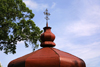 Lithuania - Vilnius: cross and roof-top - photo by A.Dnieprowsky