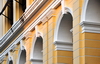 Macau, China: arches of the former library Colgio de So Paulo on Largo da Companhia de Jesus - Historic Centre of Macau, UNESCO World Heritage Site - Tourism And Cultural Activities Centre (CATC) - photo by M.Torres