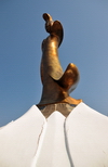 Macau, China: the Goddess of Mercy atop the Kun Iam Ecumenical Center - photo by M.Torres