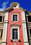 Antananarivo / Tananarive / Tana - Analamanga region, Madagascar: faade detail of the Palais de Andafiavaratra - Rue Ravelojaona - photo by M.Torres