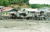 Malaysia - Sarawak (Borneo): village on stilts by the Sarawak River, near Kuching (photo by Rod Eime)