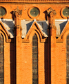 Blantyre, Malawi: St Michael and All Angels Church - north side windows - bricks laid in English bond - photo by M.Torres