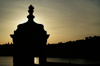 Malta: Vittoriosa - Fort St Angelo at sunset - guerite silhouette (photo by A.Ferrari)