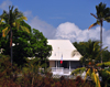 Dzaoudzi, Petite-Terre, Mayotte: French colonial building and tropical vegetation - photo by M.Torres