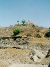 Mexico - Cholula (Puebla state): Church on top of pyramid - / Gran Piramide - Tlachihualtepetl (photo by M.Torres)