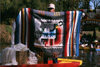 Xochimilco, DF: native offer local handicraft to the tourists - bed coverings - photo by Y.Baby