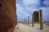 Morocco / Maroc - Rabat / RBA: wall of the Hassan mosque and the Hassan tower, its unfinished minaret - photo by M.Zaraska