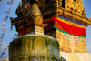 Kathmandu valley, Nepal: stupas at the Swayambunath temple complex, founded by King Vrsadeva, 5th century AD - photo by J.Pemberton