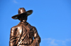 Managua, Nicaragua: statue of Augusto Sandino at the Presidential Palace - Plaza de la Revolucin / Plaza de la Repblica - photo by M.Torres