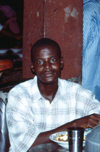 Nigeria - Lagos / LOS: dining at the 'All days food canteen' - Lekki market - photo by Dolores CM