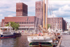 Norway / Norge - Oslo: the city hall from the port - Radhuset (photo by Miguel Torres)