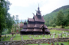 Norway / Norge - Borgund (Sogn og Fjordane): 12th century wooden church dedicated to St Andrew / stavkirke (photo by Juraj Kaman)