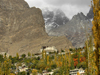 Karimabad / Baltit - Northern Areas, Pakistan: the village and Baltit fort under the Karakoram mountains - KKH - photo by D.Steppuhn