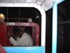 Jhelum District, Punjab, Pakistan: Khewra Salt Mines - down the tunnel in a minecart - photo by D.Steppuhn