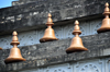 Panama City / Ciudad de Panama: Hindu temple - roof detail - golden bells - photo by M.Torres