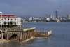 Panama City: skyline - modern Panama City seen from El Casco Viejo - Antiguo Club Union - photo by H.Olarte