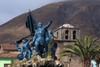 Urcos, Quispicanchi province, Cuzco region, Peru: monument to Tupac Amaru II and the rebels of the failed Indian uprising of 1781 - photo by C.Lovell