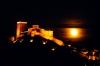 Mertola: the castle and a clouded moon - o castelo e lua - photo by M.Durruti