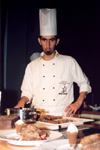 bidos, Portugal: festival do chocolate - um chef no decorrer do concurso de sobremesas / Chocolate Festival - a chef during the competition - Nuno Mendes - Restaurante Ao Prazer de Comer - photo by M.Durruti