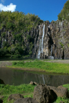 Runion (north-east) - Sainte-Suzanne: Niagara waterfall and the valley - photo by Y.Guichaoua