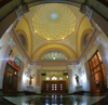 Russia - Krasnodar: rail station - interior - dome (photo by Vladimir Sidoropolev)