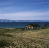 Lake Baikal, Irkutsk oblast, Siberia, Russia: wooden house on the western shore Olchon Island in Lake Baikal - dacha - photo by A.Harries