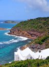 Pointe Mangin, St. Barts / Saint-Barthlemy: a cubist villa grows on the slope - photo by M.Torres