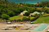 Plaine de la Tourmente, Saint Jean, St. Barts / Saint-Barthlemy: aircraft parking area at Gustaf III Airport - Saint Barthlemy Airport - Arodrome de St Jean - photo by M.Torres