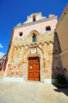 Iglesias / Igrsias, Carbonia-Iglesias province, Sardinia / Sardegna / Sardigna: church of Madonna delle Grazie, formerly dedicated to San Saturno - late thirteenth century - piazza Manzoni - photo by M.Torres