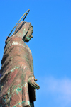 Alghero / L'Alguer, Sassari province, Sardinia / Sardegna / Sardigna: Madonna over the Pigafetta Fortifications offering protection to mariners - photo by M.Torres