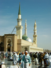 Medina / Madinah, Saudi Arabia: Masjid Al Nabawi or Mosque of the Prophet - afternoon during the Hajj period - Islam's second holiest mosque after Haram Mosque in Mecca - photo by A.Faizal