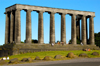 Scotland - Edinburgh: National Monument - the Athens of the north, this replica of the Parthenon waserected on Calton Hill in the 1820's - the money ran out and it was neverfinished but remains part of the skyline to this day - photo by C.McEachern