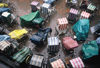 Singapore: trishaws in the rain (photo by S.Lovegrove / Picture Tasmania)