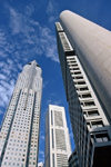 Singapore - skyscrapers in the financial district - OUB Plaza One, OUB Centre and OCBC Centre - photo by S.Lovegrove