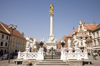 plague pillar in memory of the devastation caused by the 1680-1681 epidemic - Glavni Trg, Maribor, Slovenia - photo by I.Middleton