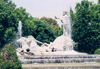 Spain / Espaa - Madrid: Neptune Fountain - Plaza Cnovas del Castillo - Fuente de Neptuno - photo by M.Torres