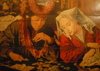 Spain / Espaa - San Lorenzo de El Escorial: Royal Monastery of San Lorenzo de El Escorial - the Banker and His Wife - painting by Marinus van Reymerswaele - El Cambista y su mujer - Real Monasterio de San Lorenzo de El Escorial - pinacoteca - photo by M.Torres