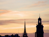 Stockholm, Sweden: skyline, Store Kyrkan and Riddarholmskyrkan - photo by M.Bergsma