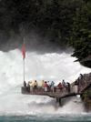 Switzerland - Neuhausen am Rheinfall - Schaffhausen canton - Waterfalls observation platform - Rheinfall - photo by J.Kaman